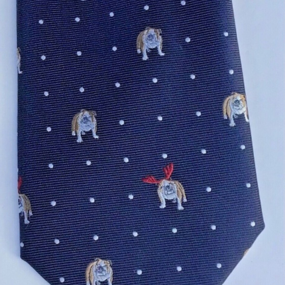 IZOD navy with dog print  recent 3 1/4” wide , new tie - Picture 2 of 6